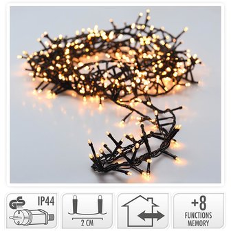Micro Cluster 1800 LED&#039;s - 36 meter - warm wit