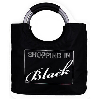 Boodschappentas &quot;Shopping In Black&quot;