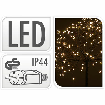 LED Boom 100 cm  met 240 LED&#039;s - warm wit - Tuinsteker
